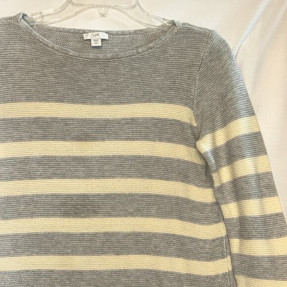 J Jill Striped Sweater Womens Petite Small Preppy Country Club Quiet Luxury - Picture 3 of 13